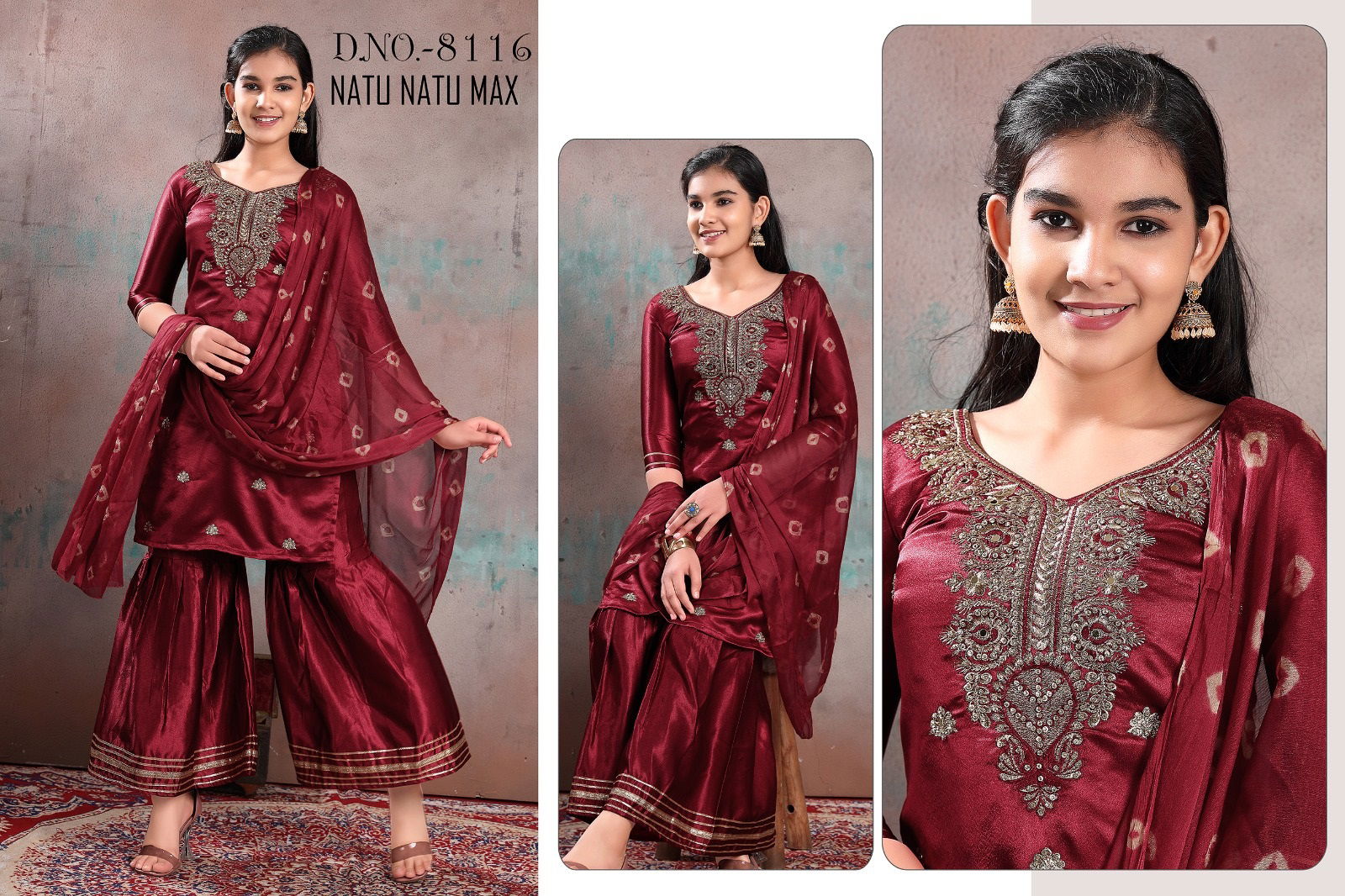 Natu Natu Max 8116 Readymade Suits Girls Wear Catalog